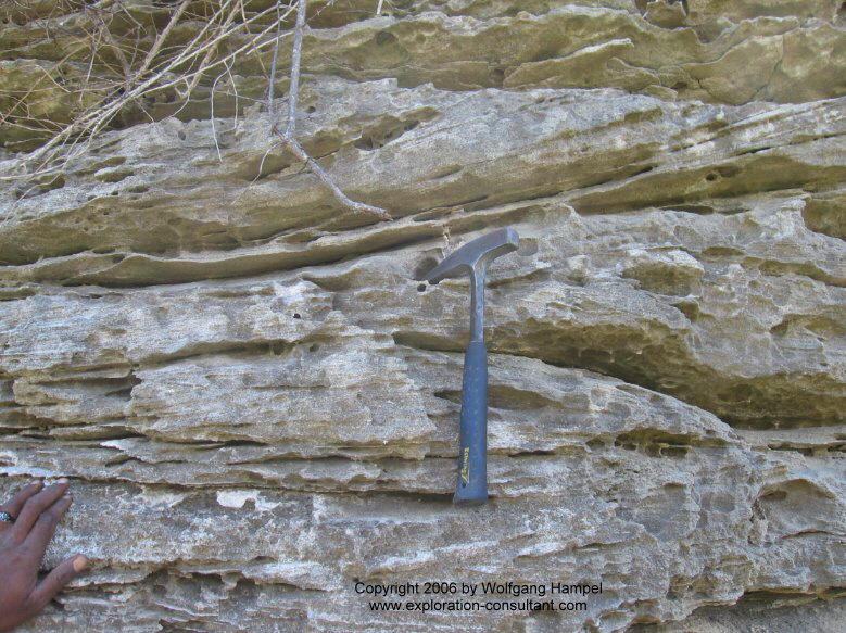 tafoni erosion in subrecent sandstone